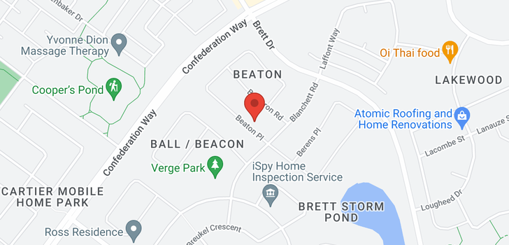 map of 288 Beaton Place